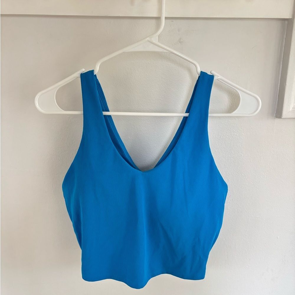 all in motion Bright Turquoise Ribbed Athletic Tank